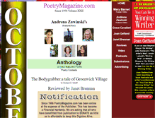 Tablet Screenshot of poetrymagazine.com